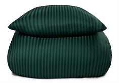Sengetøj i 100% Bomuldssatin - 140x200 cm - Grønt ensfarvet sengesæt - Borg Living sengelinned